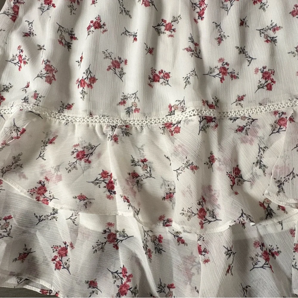 J.O.A. Just one answer high waisted floral mini shirt New Large